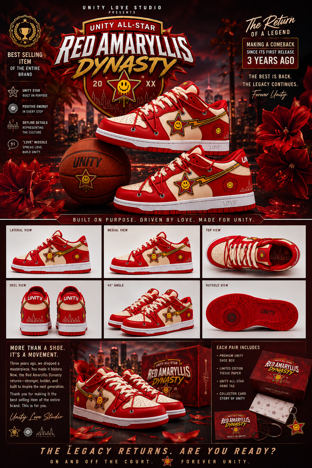 Unity All-Star Red Amaryllis