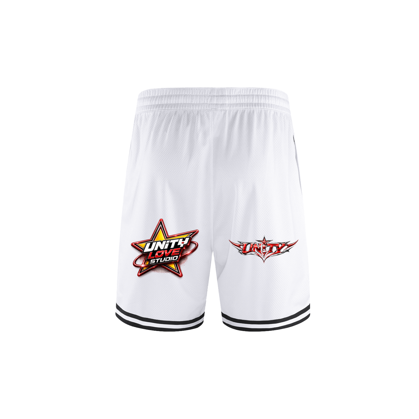 Classic Stripe Trim Basketball Shorts