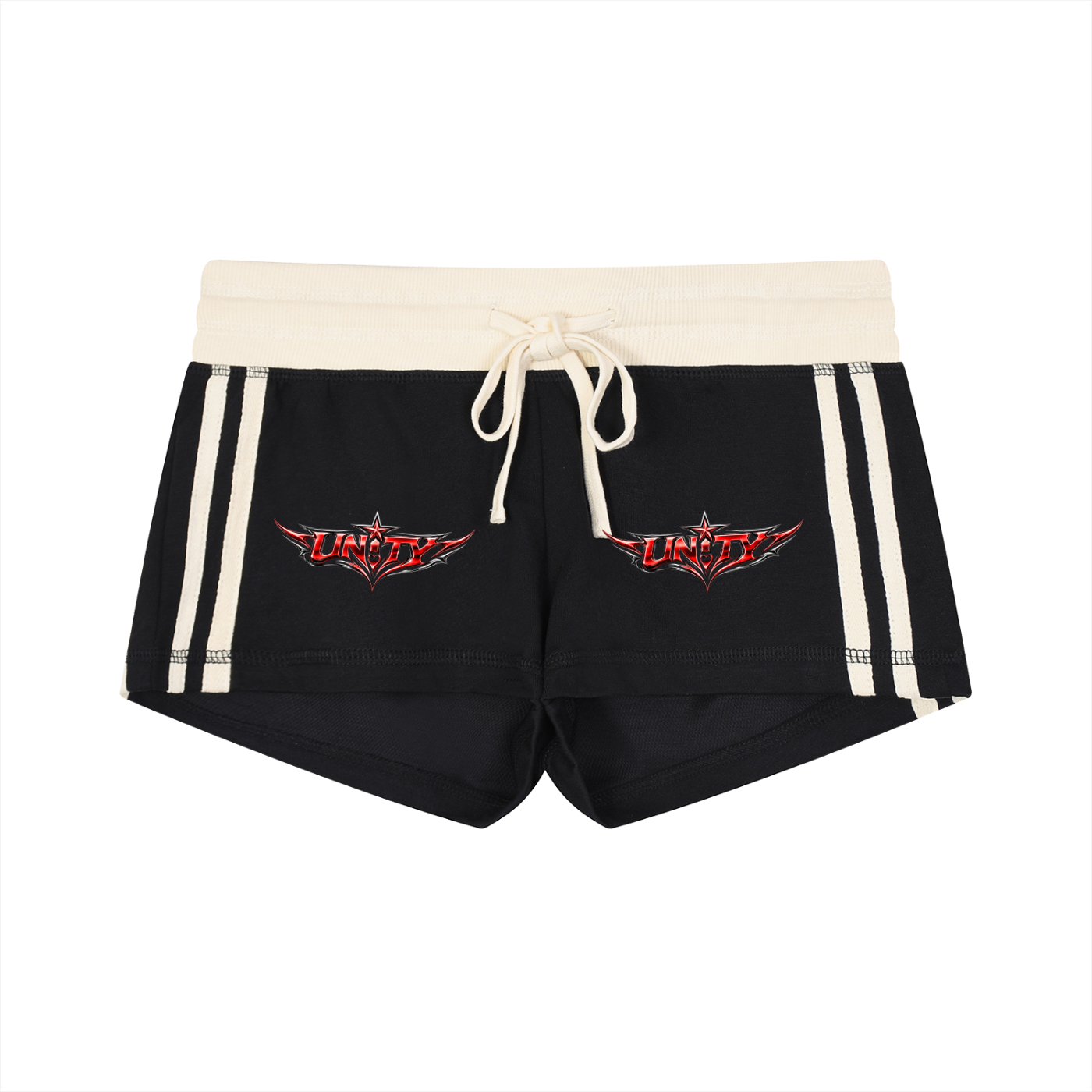 Women's Contrast Stripe Track Shorts